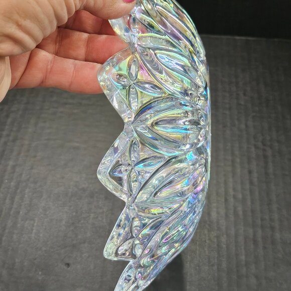 Vintage Iridescent Carnival Glass Petal by Federal MCM 1960s - Picture 7 of 10